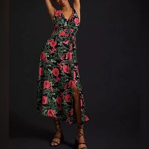 Maeve Ruched Midi Dress